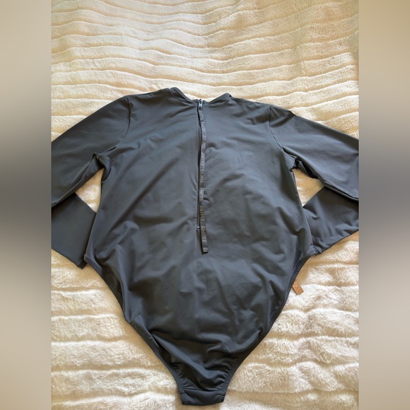SKIMS Swim Long Sleeve One Piece - Picture 2 of 3